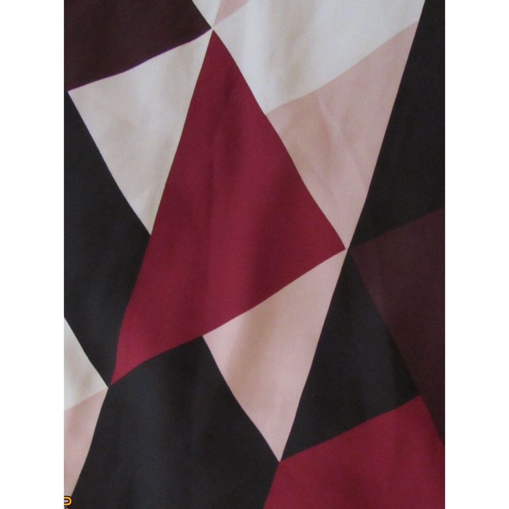 TORRID SIZE 3X BLOUSE TOP TANK GEOMETRIC PRINT ADJUSTABLE STRAP PINK BROWN BLACK